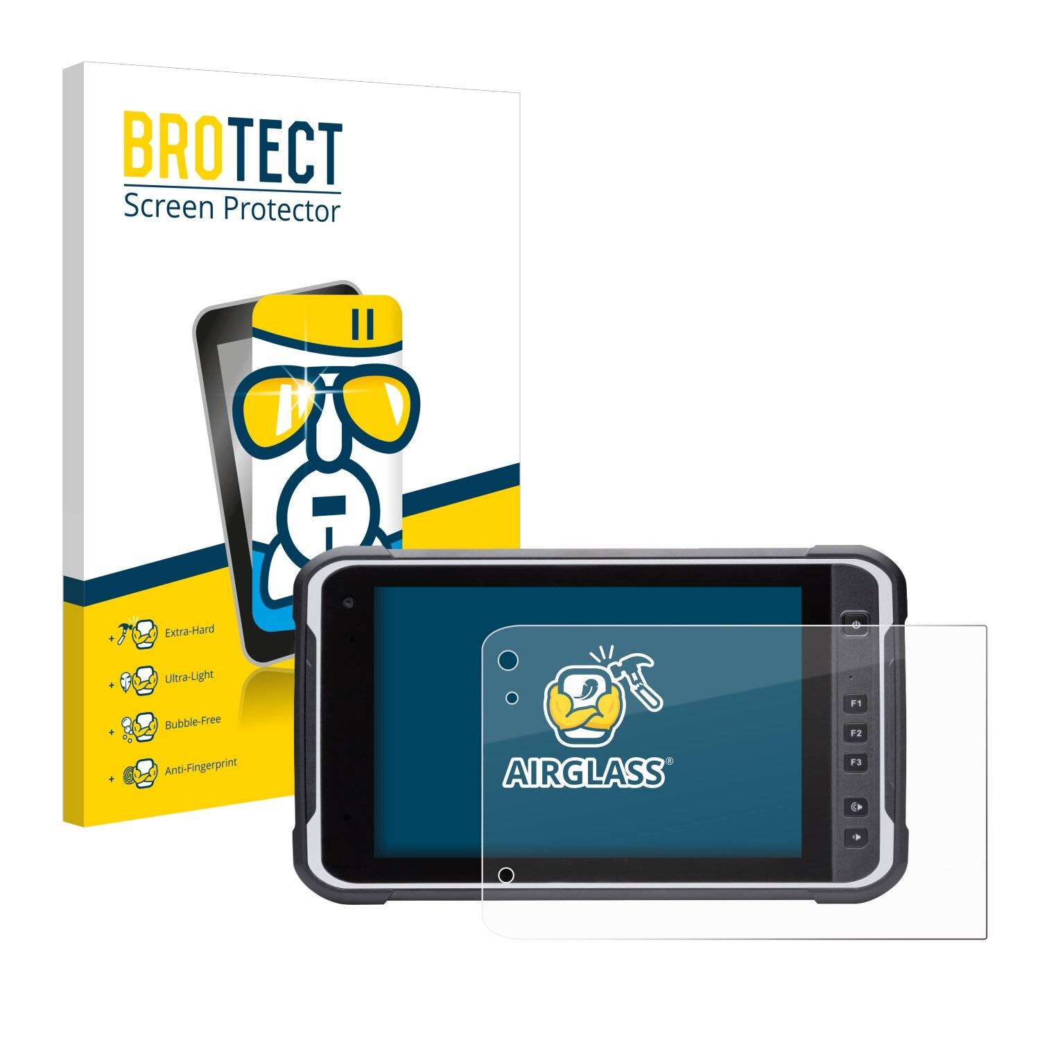 BROTECT AirGlass Glas Panzer-Folie für Handheld Algiz RT8 -