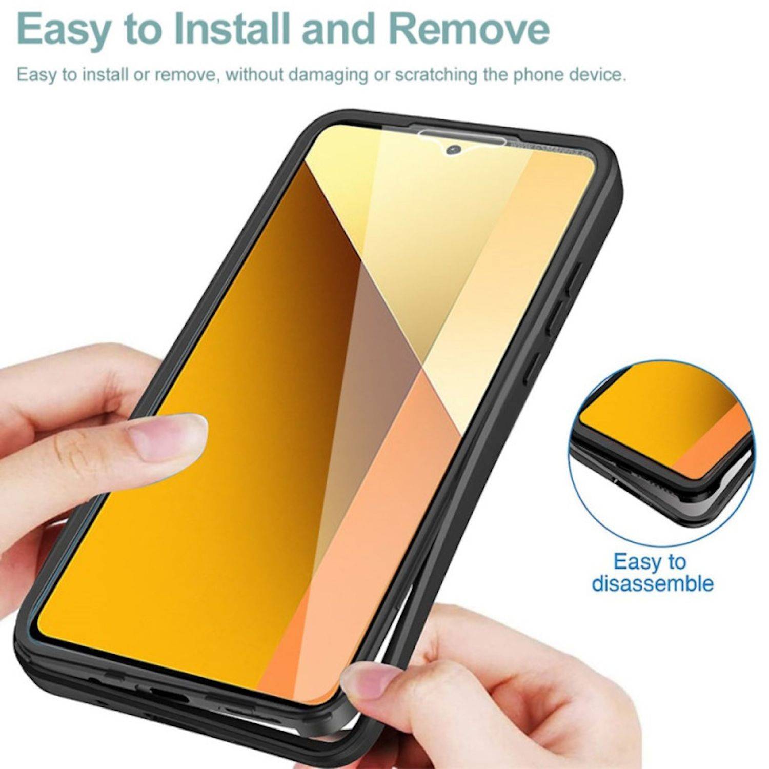 Für Xiaomi 14T Pro Full Cover 360 Grad Acrylic Hybrid TPU Schutz Hülle Case Lila