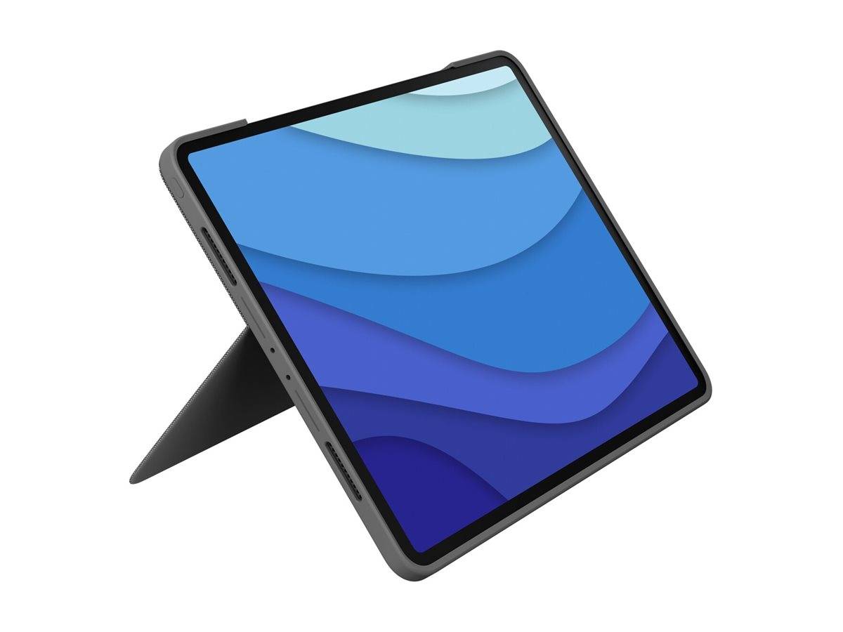 Logitech Combo Touch - Tastatur und Foliohülle - mit Trackpad - hinterleuchtet - Apple Smart connector - QWERTZ - Schwei