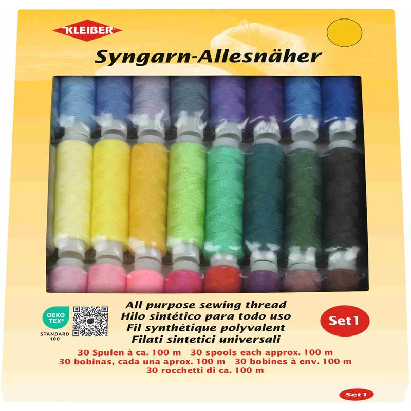 KLEIBER Nähgarn-Set Syngarn Allesnäher, 30 x 100 mm