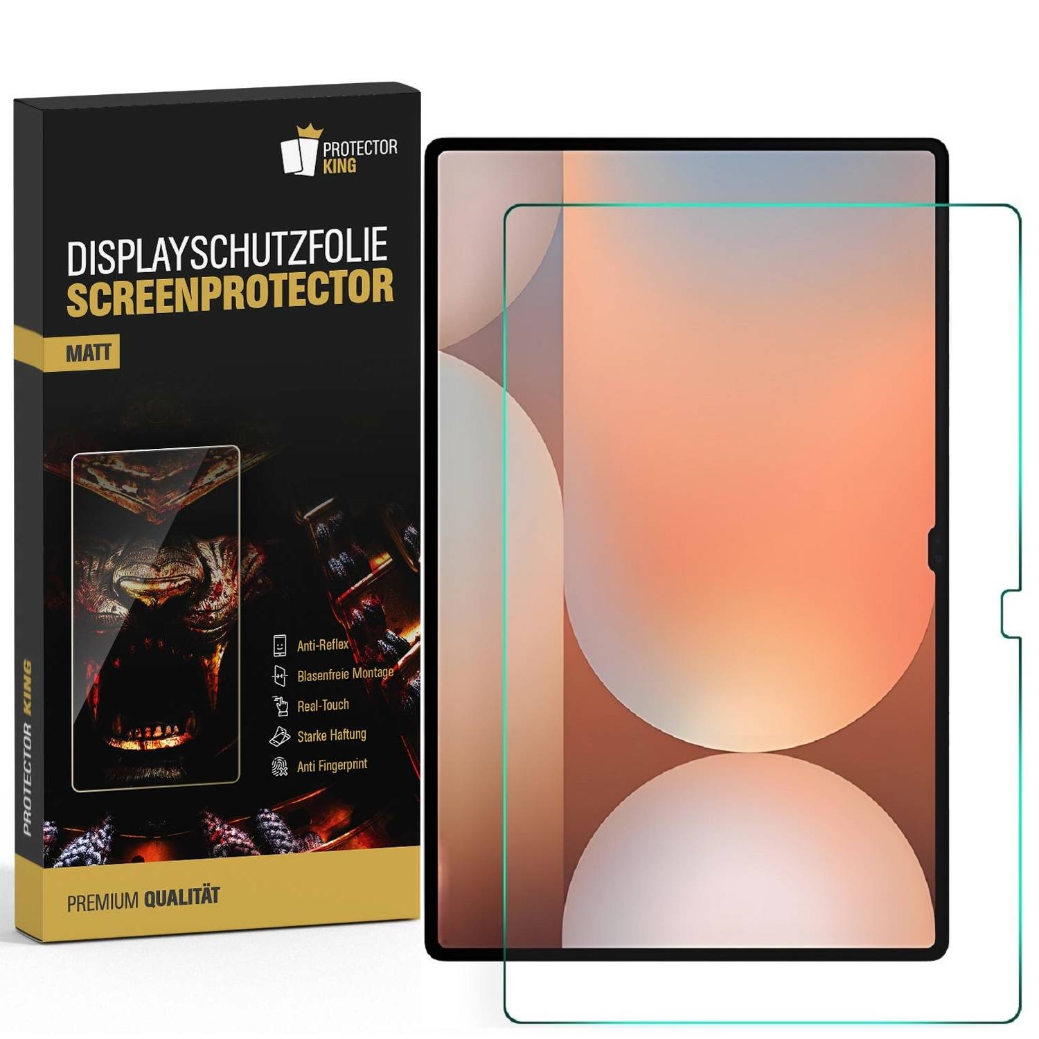 1x Schutzfolie für Samsung Galaxy Tab S10 Ultra matt Anti-Reflex Displayschutz Folie Transparent Screen-Protector