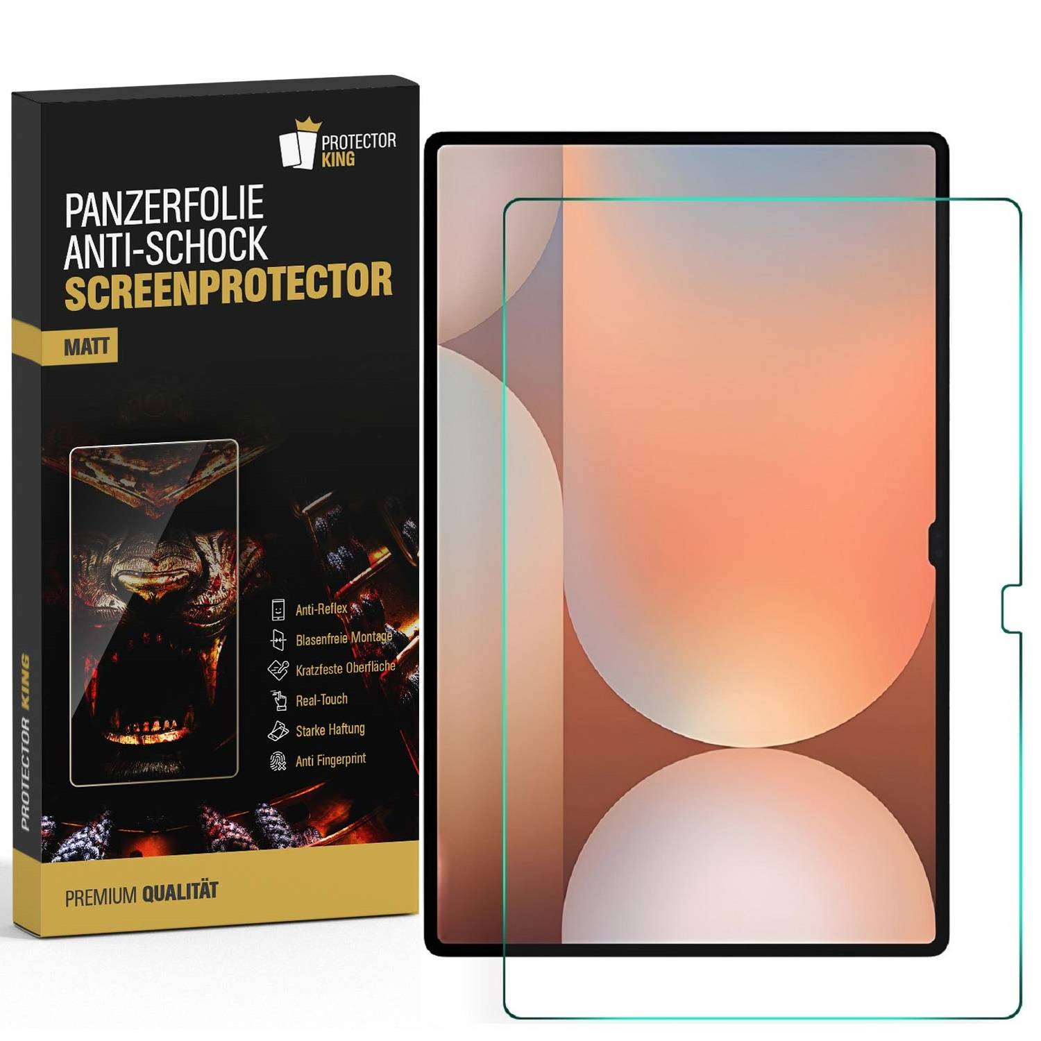 Kopie von 1x 9H Nano-Glass Samsung Galaxy Tab S10 Plus Anti-Reflex matt Panzerfolie Displayschutz Schutzglas Schutzfolie Panzerglas