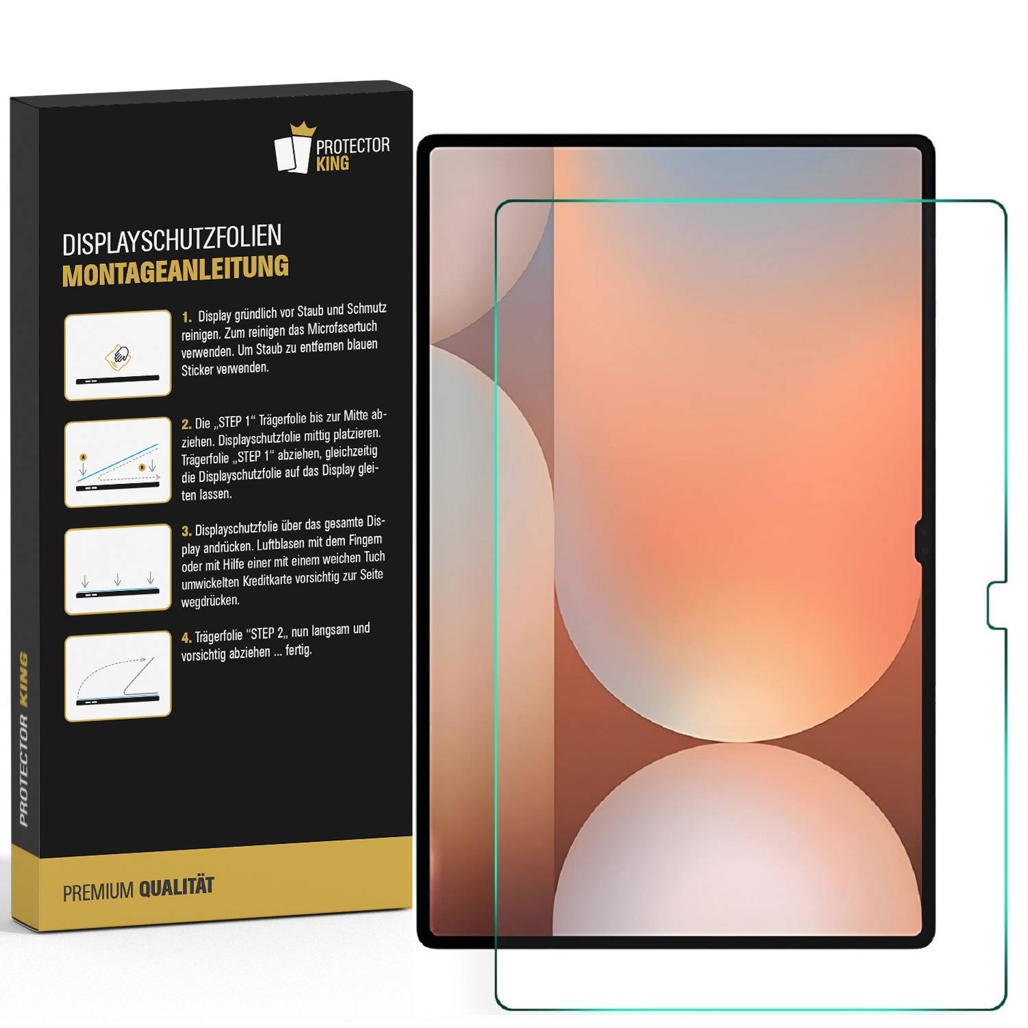 1x 9H Nano-Glass Samsung Galaxy Tab S10 Plus Anti-Reflex matt Panzerfolie Displayschutz Schutzglas Schutzfolie Panzerglas Screen-Protector