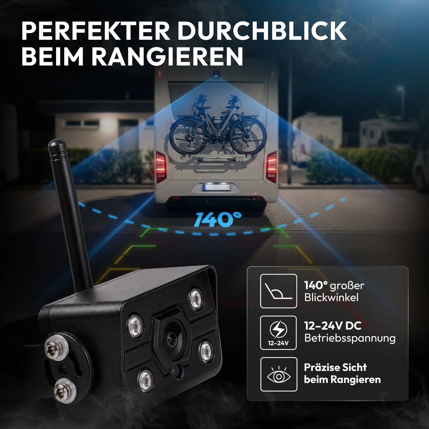 VSG24 Erweiterungs-FUNK Rückfahrkamera ELEMENT WIRED PRO HD - 23572