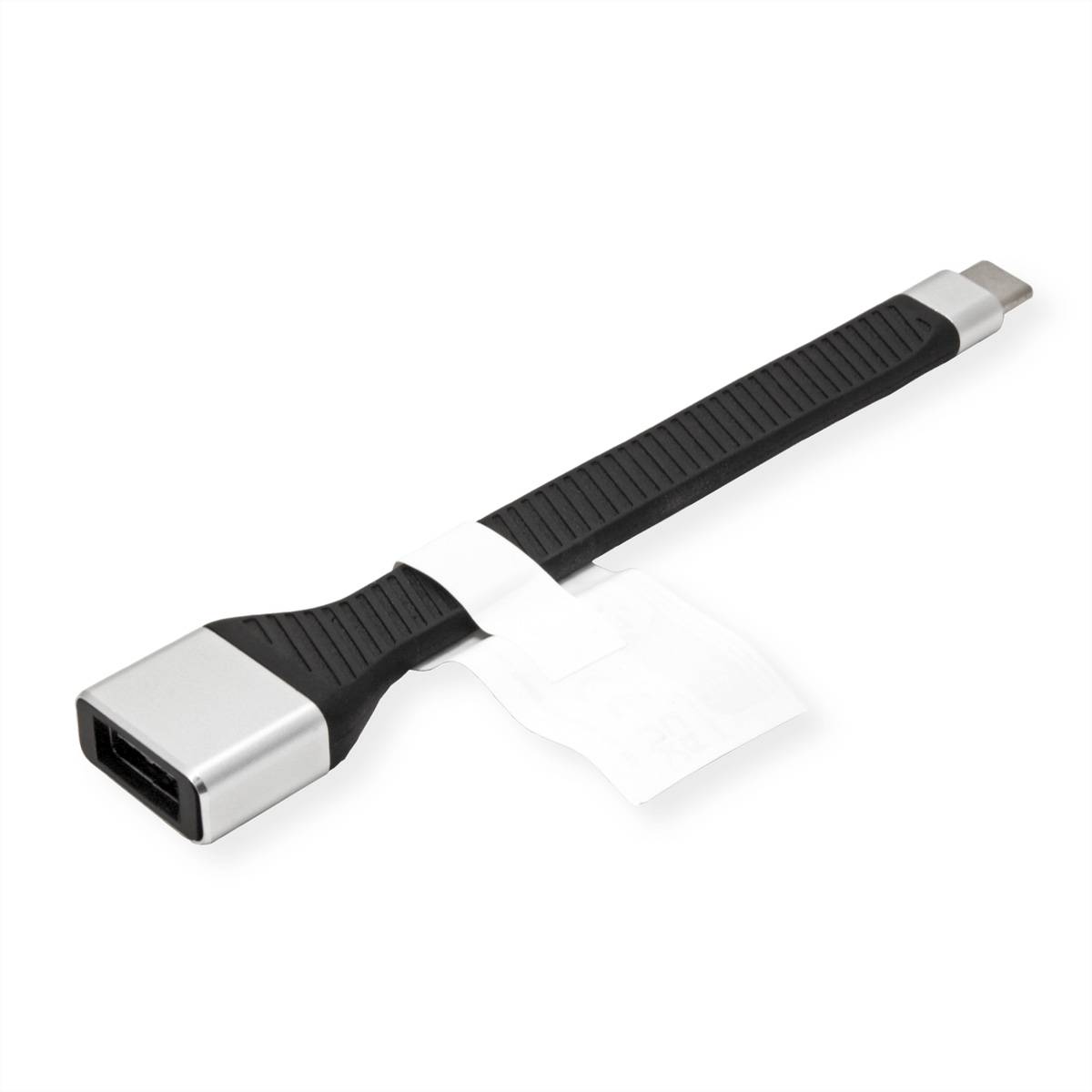 ROLINE USB 3.2 Gen 2 Silikonkabel, C-A, ST/BU, 10Gbit/s, Emark, schwarz, 11 cm