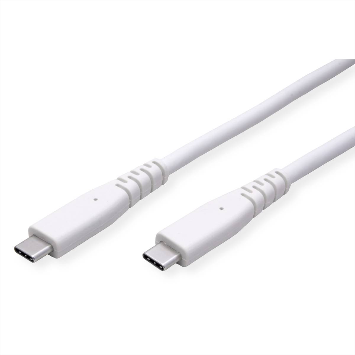 VALUE USB 3.2 Gen 2 kompatibles Kabel, USB C-C, ST/ST, 4K UHD-1, 10Gbit/s, Emark, 60W, weiß, 3 m