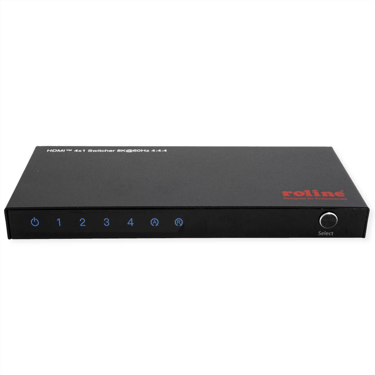 ROLINE 8K HDMI Switch, 4-fach, mit IR-Fernbedienung