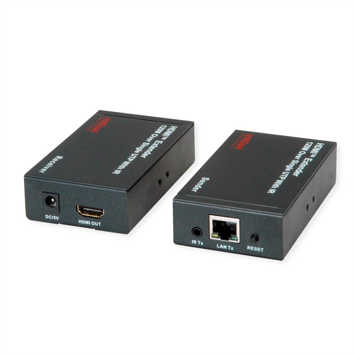 ROLINE HDMI Verlängerung, über IP, 1080P, 120m, mit IR