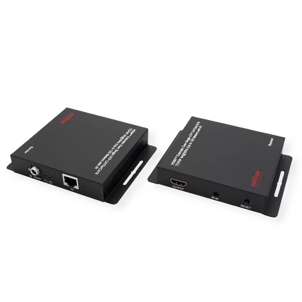 ROLINE HDMI Verlängerung, über IP, 4K30Hz, 120m, mit IR