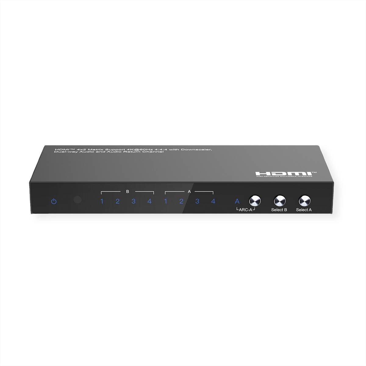 VALUE 4K HDMI Matrix Switch, 4 x 2, mit Fernbedienung