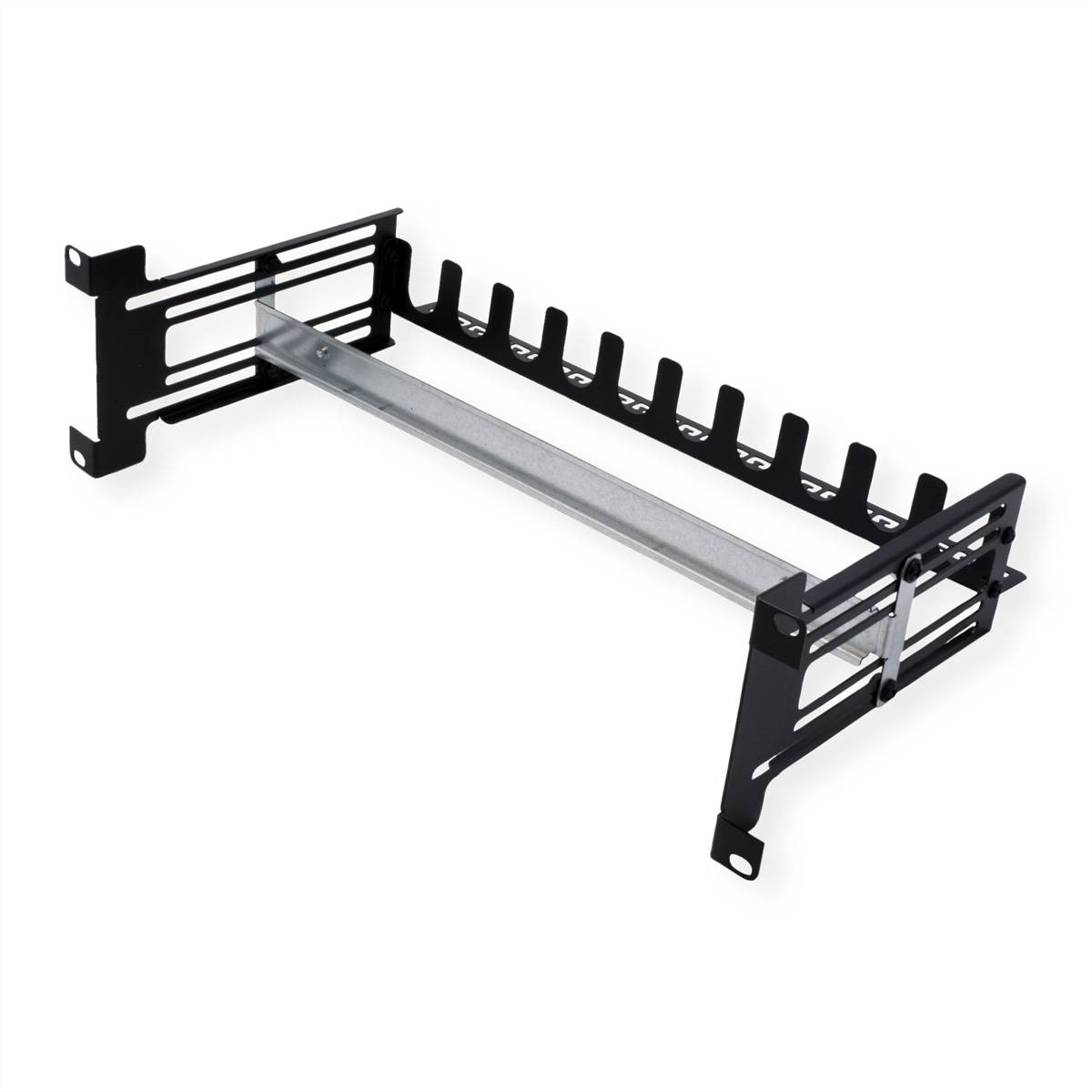 VALUE 19-Zoll-Tragrahmen für Hutschienengeräte, 3HE, schwarz