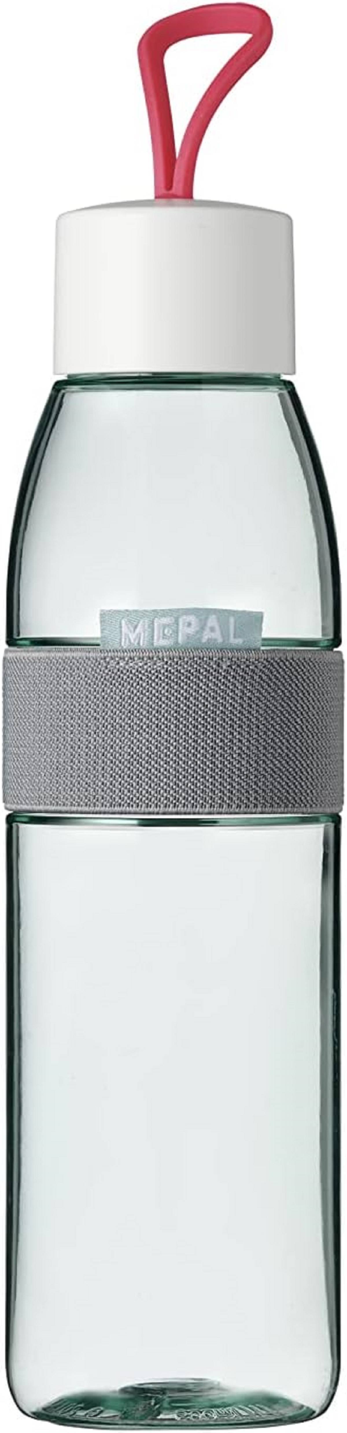 Mepal Trinkflasche Ellipse Strawberry Vibe – 500 ml Inhalt – auch für kohlensäurehaltige Getränke – bruchfestes Material-auslaufsicher-Spülm