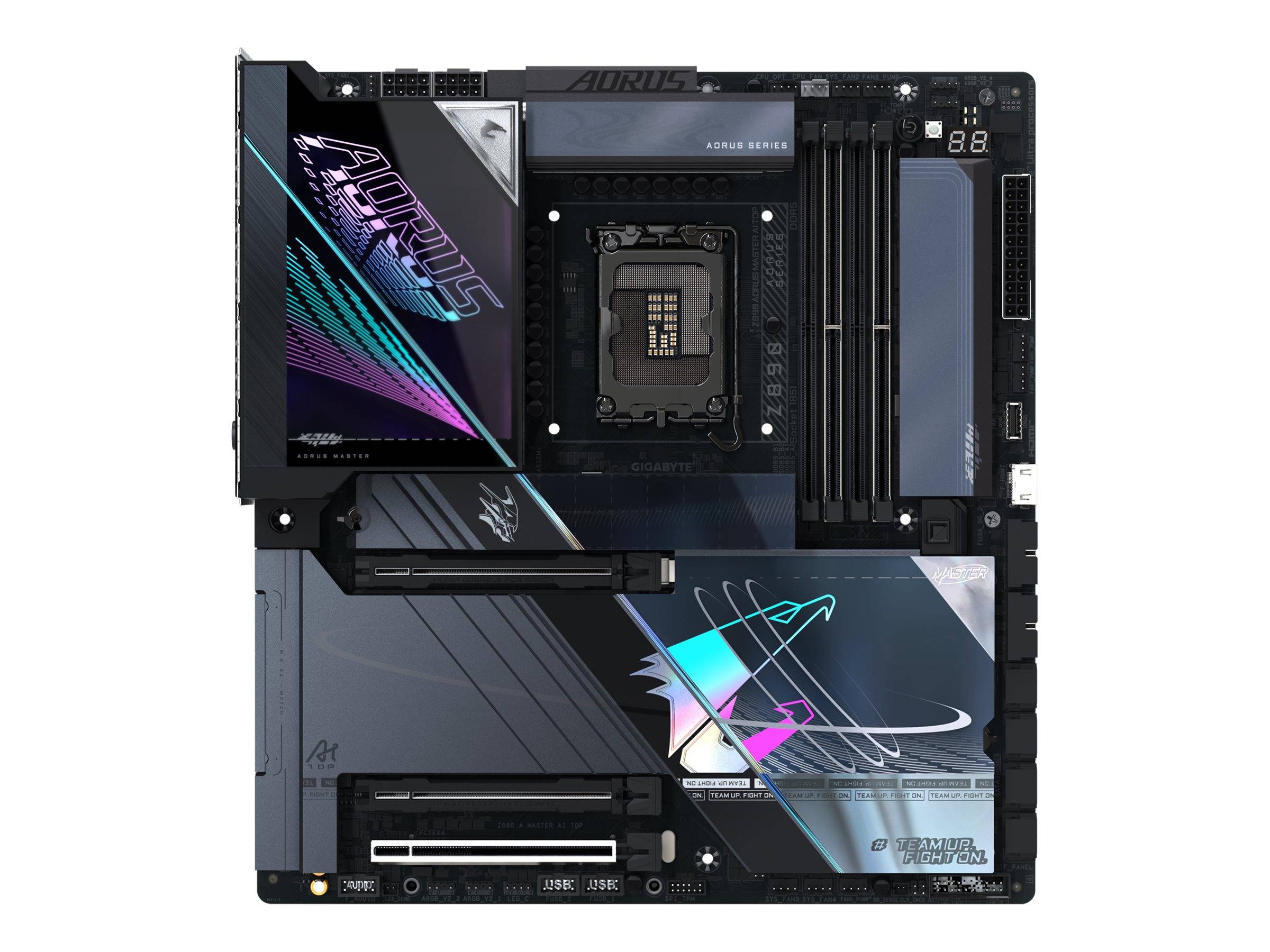 Gigabyte AORUS Z890 MASTER AI TOP - Motherboard - E-ATX - LGA1851-Sockel - Z890 Chipsatz - USB4, USB-C, USB 3.2 Gen 2, USB 3.2 Gen 1 - 2 x 2.5
