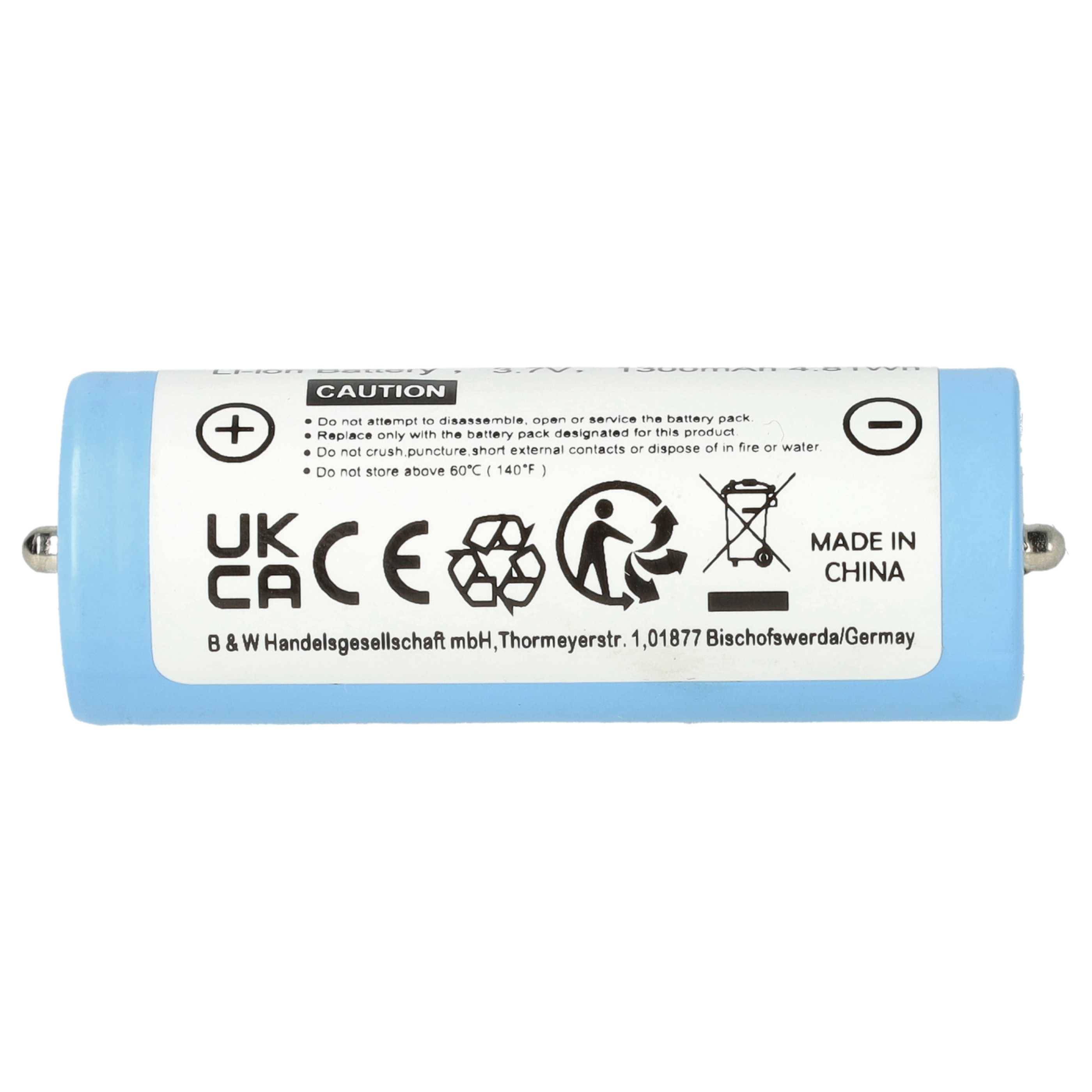 vhbw 2x Akku kompatibel mit Braun Silk Epil 7 Dual Epil. 7791 WD (5377) Rasierer (1300 mAh, 3,7 V, Li-Ion)