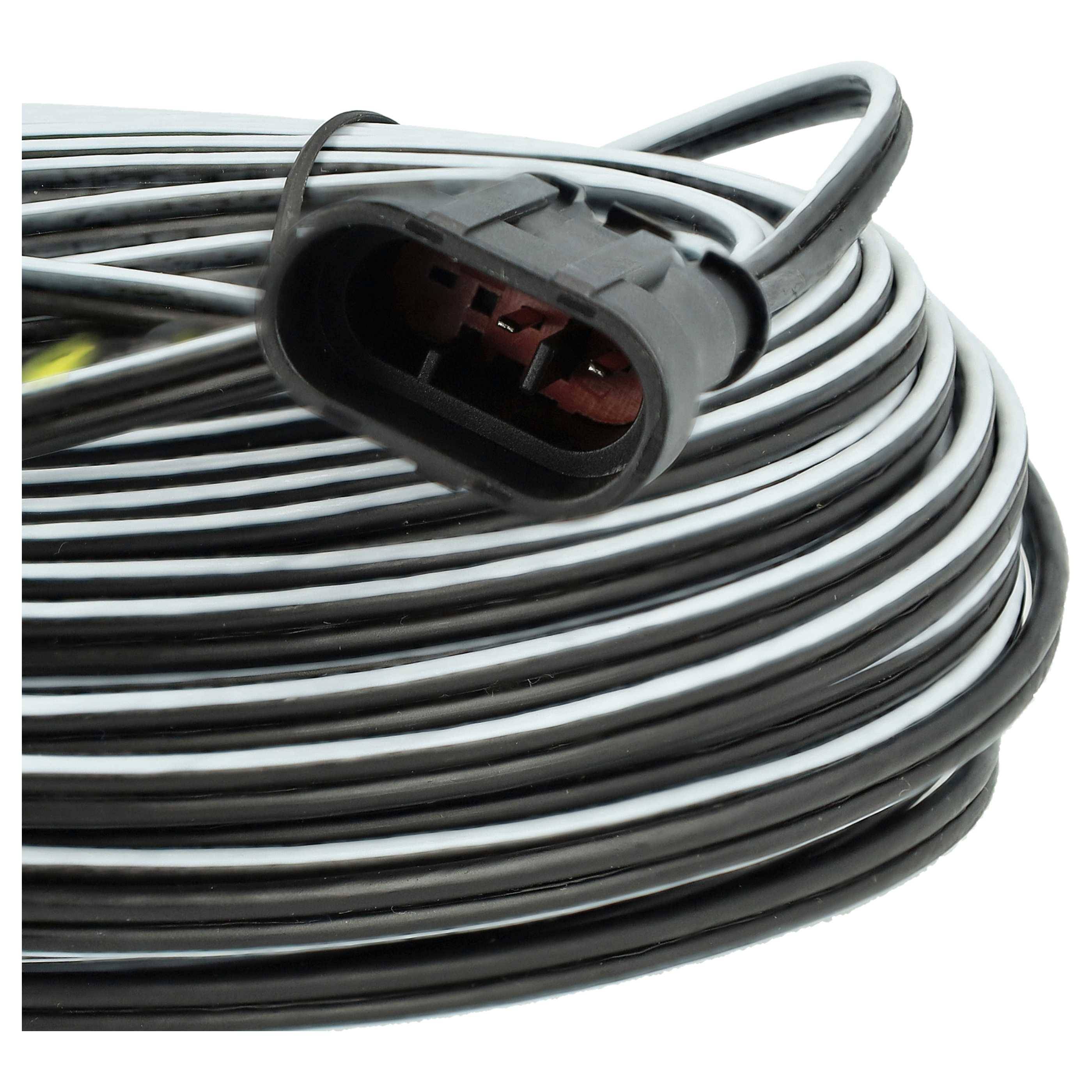 vhbw Niederspannungs-Kabel kompatibel mit Gardena Smart Sileno+ Set, Sileno Set Mähroboter - Transformator Kabel, 30 m
