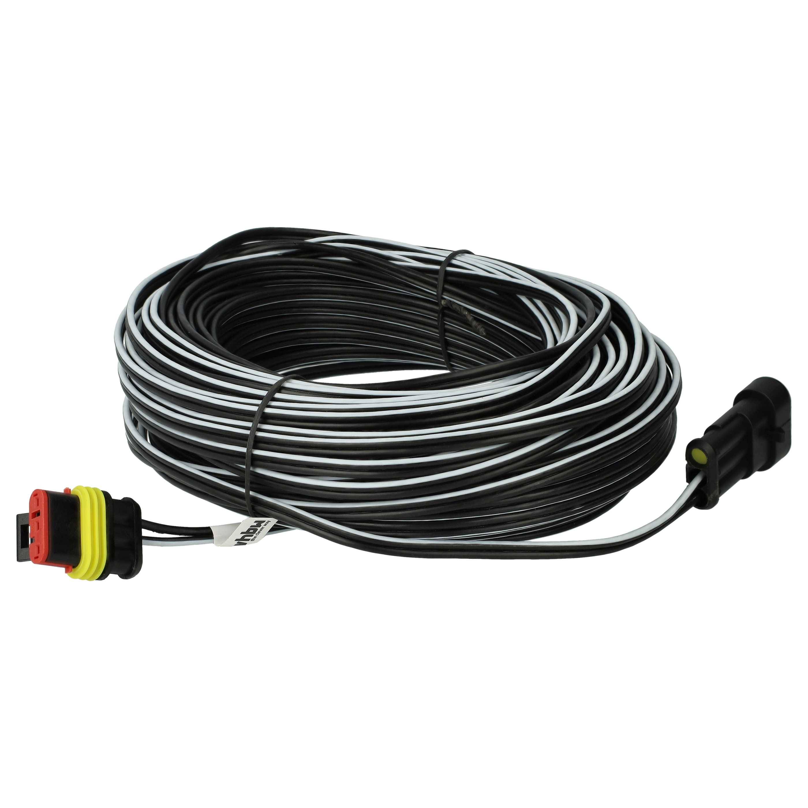 vhbw Niederspannungs-Kabel kompatibel mit Gardena R40Li (2018), R45Li (2019), R38Li, R50Li (2017) Mähroboter - Transformator Kabel, 30 m