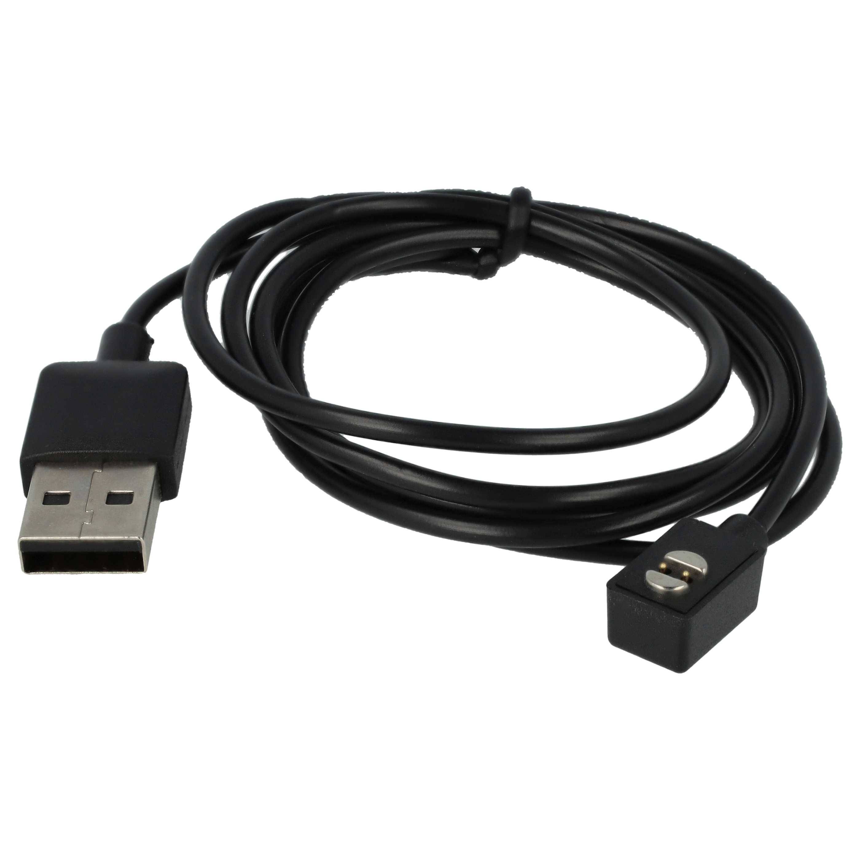 vhbw USB-Ladekabel kompatibel mit Suunto Wing HS231 Kopfhörer - Kabel, 100 cm Schwarz