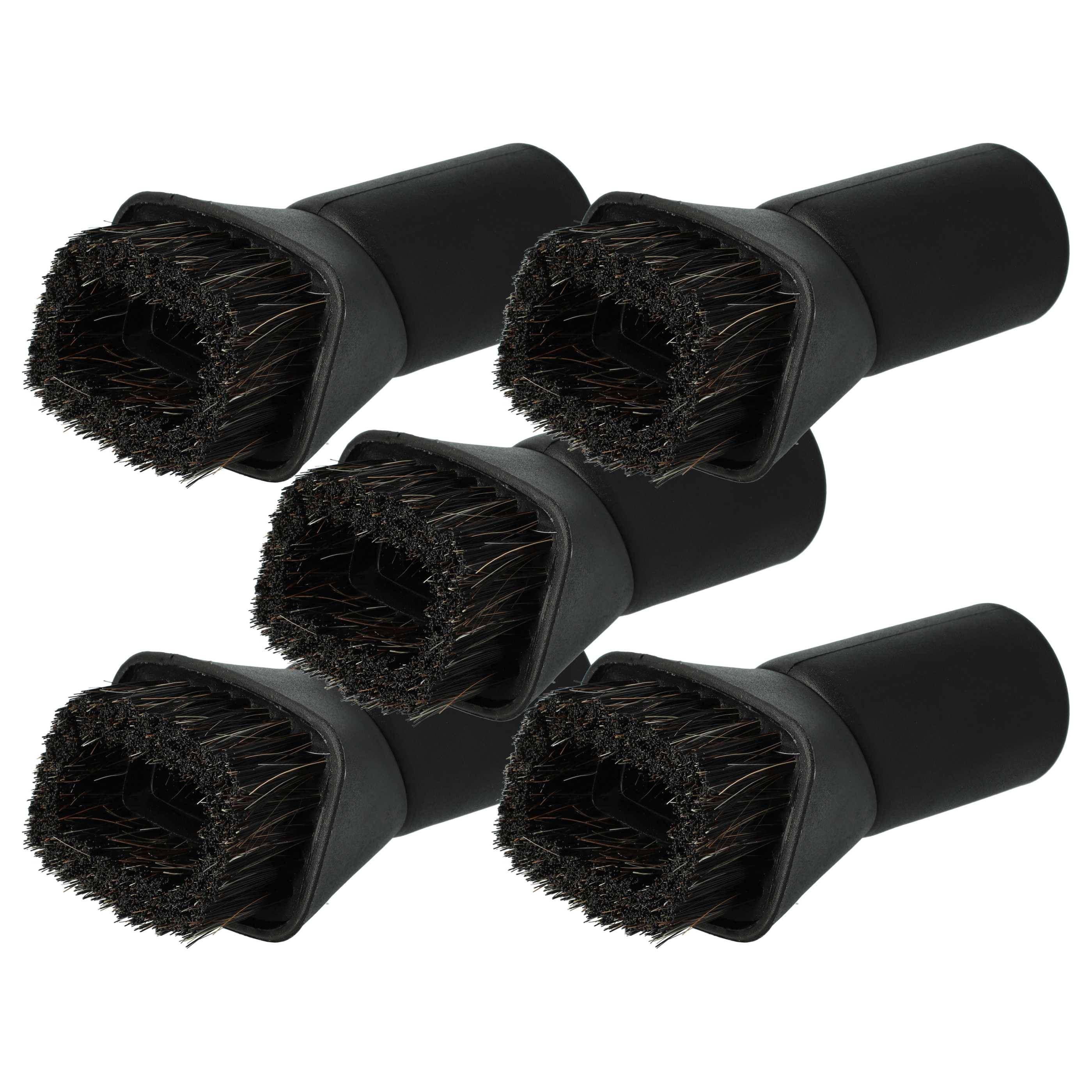 vhbw 5x Staubbürste Möbelbürste kompatibel mit Kärcher CW 50, CW-100, CV 46/2, CV 48/2 Staubsauger mit Rundanschluss 35 mm - 7cm