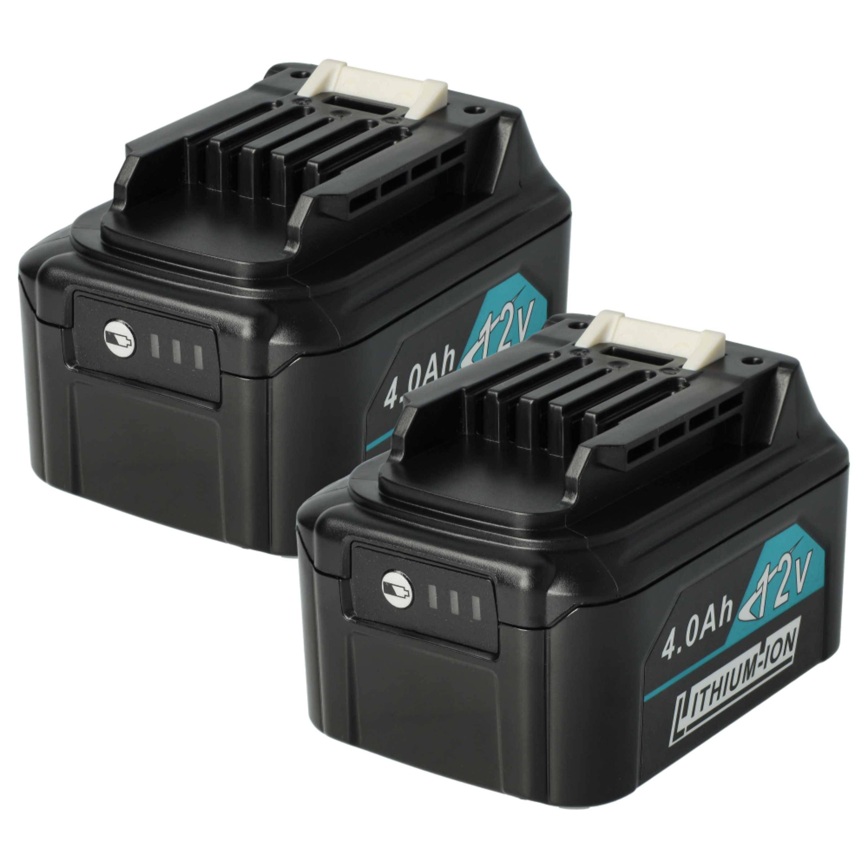 vhbw 2x Akku kompatibel mit Makita DF331D, DF032D, DF032DZ, DF032DSAJ, DF032, DF031DZ, DF032DSME/Z Werkzeug (4000 mAh, Li-Ion, 12 V)