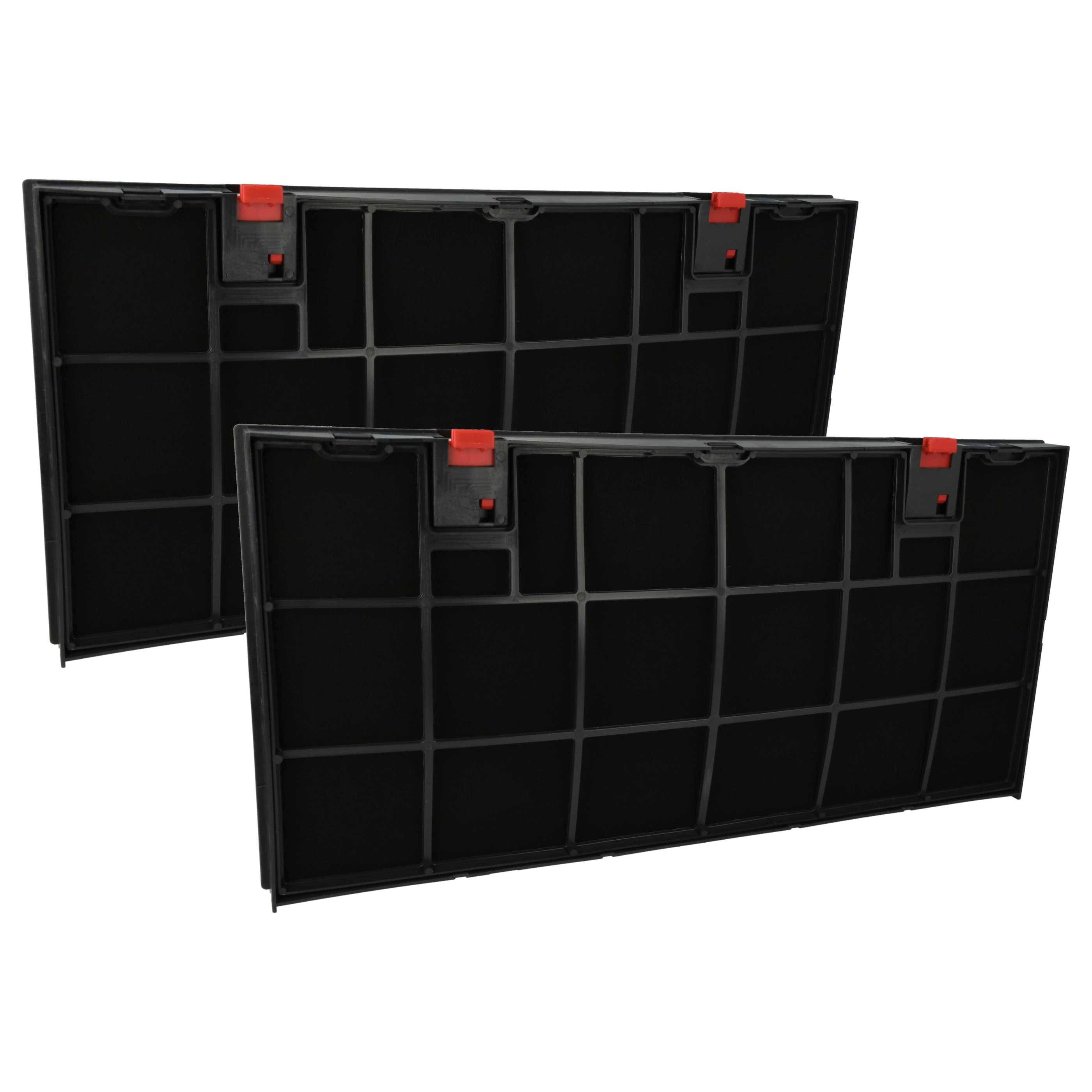 vhbw 2x Aktivkohlefilter kompatibel mit Hotpoint-Ariston KDF 2300, KDF 240, KDF 230 D, KDF 280, IRF 315 Dunstabzugshaube - 43 x 21,2 x 2,7 cm