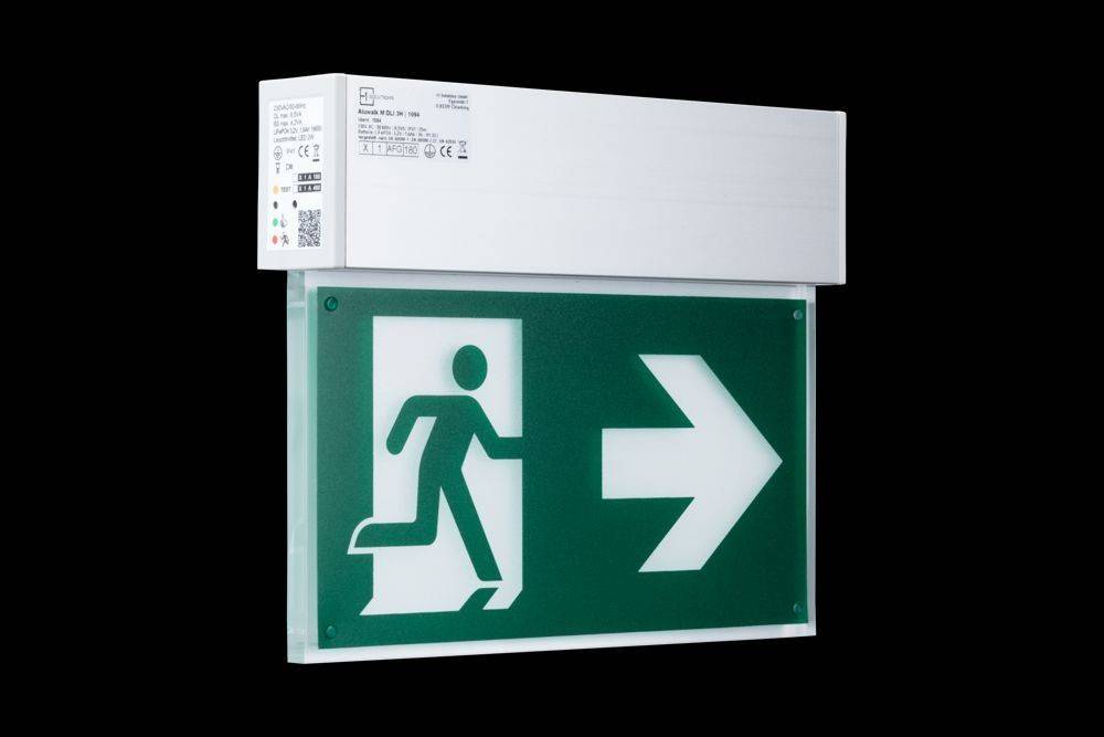 H1 Solutions Rettungszeichenleuchte Aluwalk L AT 3H