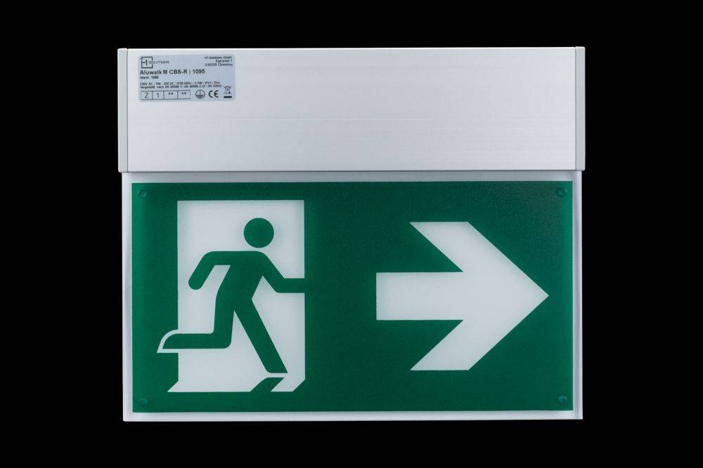 H1 Solutions Rettungszeichenleuchte Aluwalk M CBS