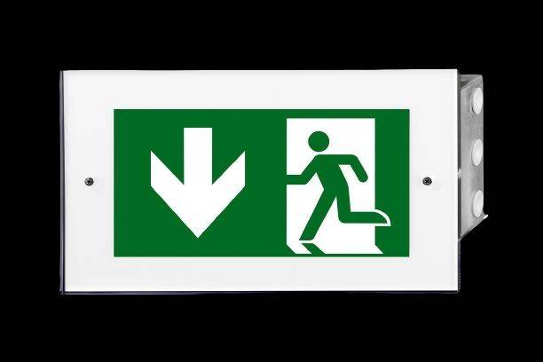 H1 Solutions Rettungszeichenleuchte Bouncer Recessed CBS