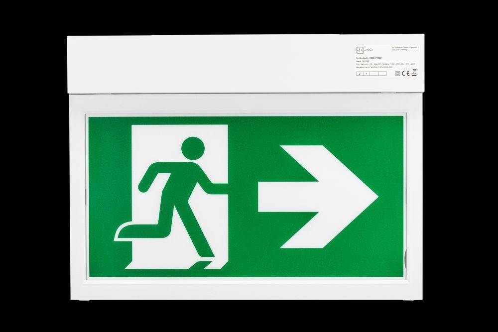 H1 Solutions Rettungszeichenleuchte Unlimited L CBS