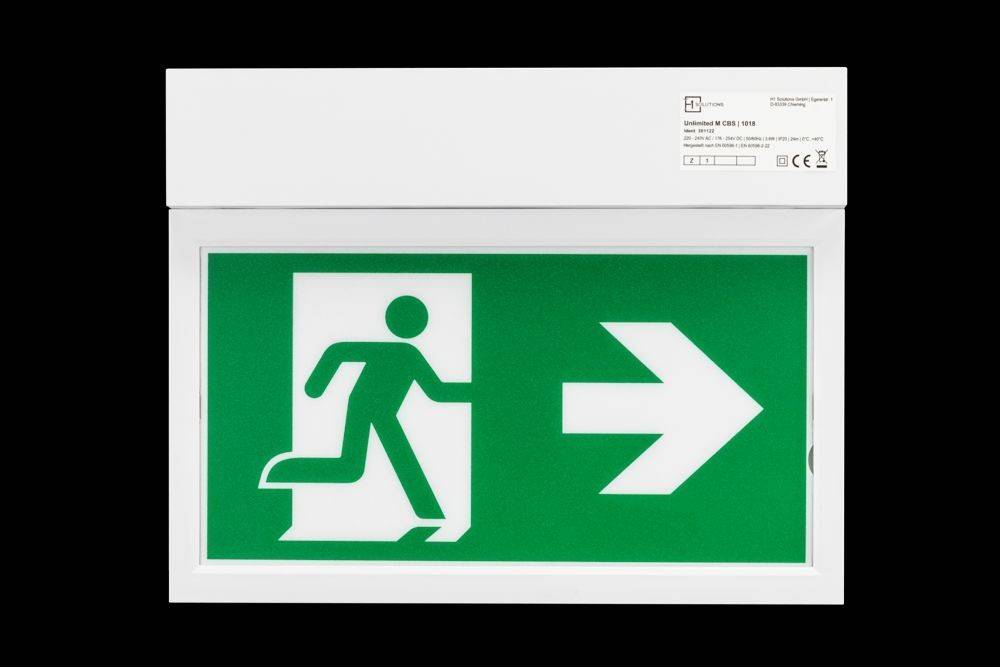 H1 Solutions Rettungszeichenleuchte Unlimited M CBS-T