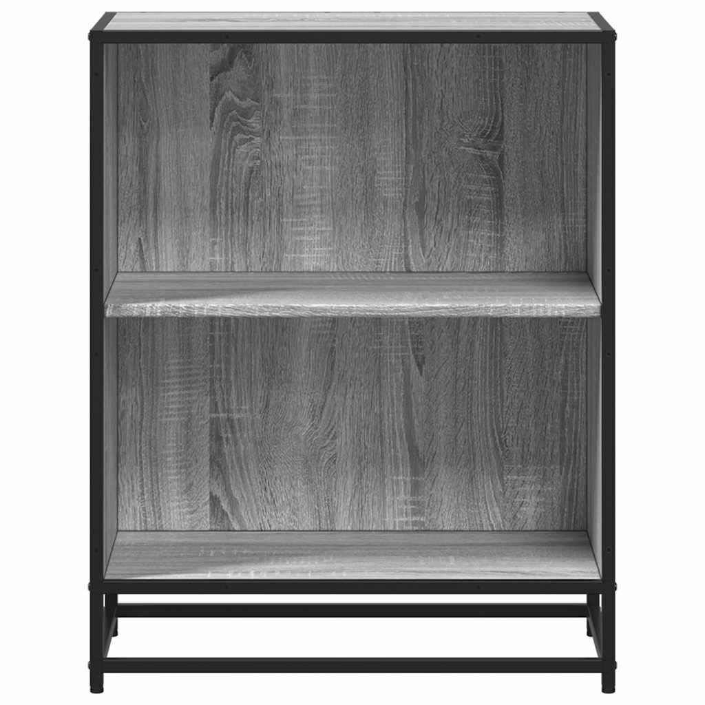 vidaXL Bücherregal Grau Sonoma 60x35x76 cm Holzwerkstoff