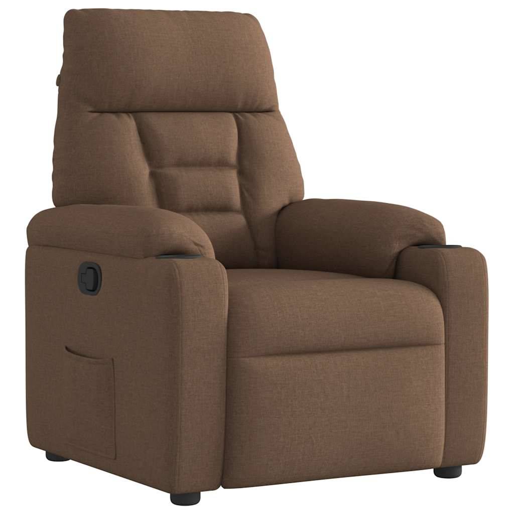 vidaXL Relaxsessel Braun Stoff