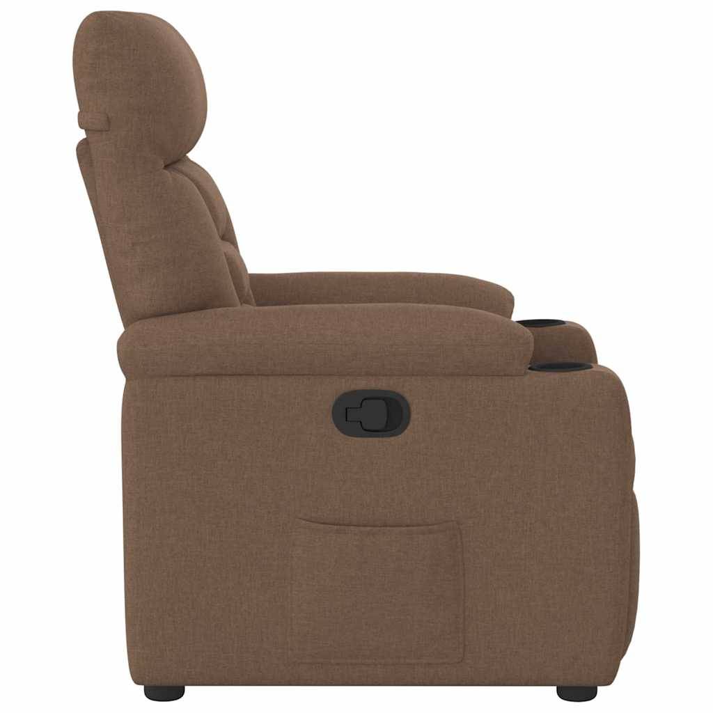 vidaXL Relaxsessel Braun Stoff