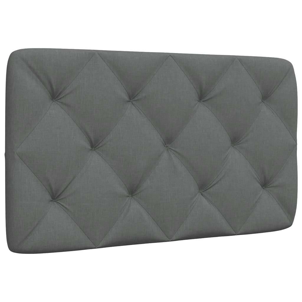 vidaXL Kopfteil-Kissen Dunkelgrau 90 cm Stoff