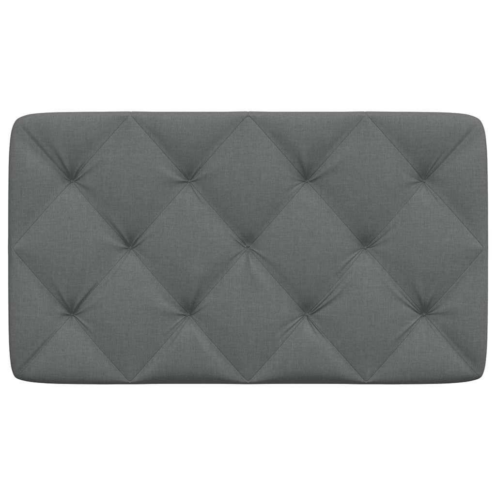 vidaXL Kopfteil-Kissen Dunkelgrau 90 cm Stoff