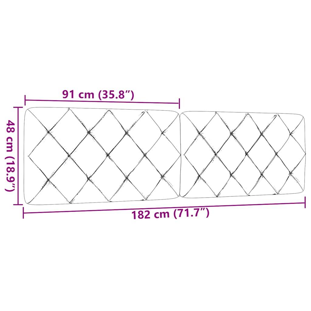 vidaXL Kopfteil-Kissen Dunkelgrau 180 cm Stoff