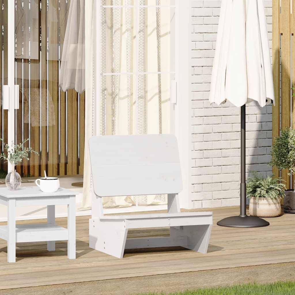 vidaXL Gartenstuhl Weiß 60x64x70,5 cm Massivholz Kiefer