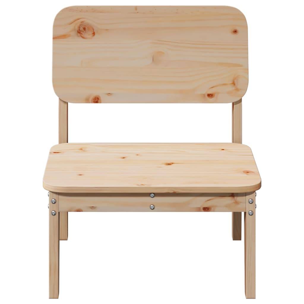 vidaXL Gartenstühle 2 Stk. 60x52,5x72 cm Massivholz Kiefer