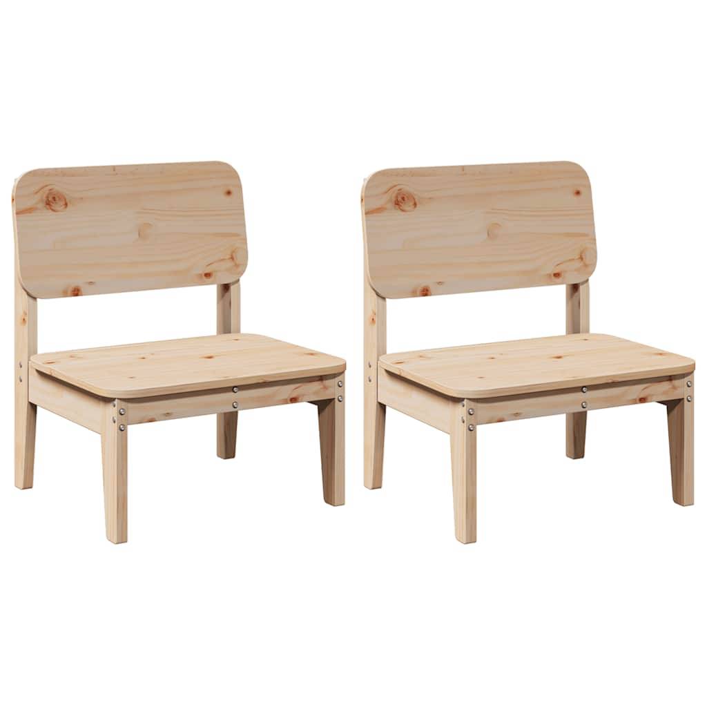 vidaXL Gartenstühle 2 Stk. 60x52,5x72 cm Massivholz Kiefer