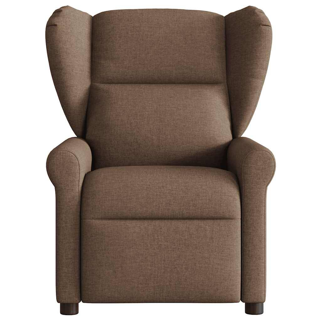 vidaXL Relaxsessel Elektrisch Braun Stoff