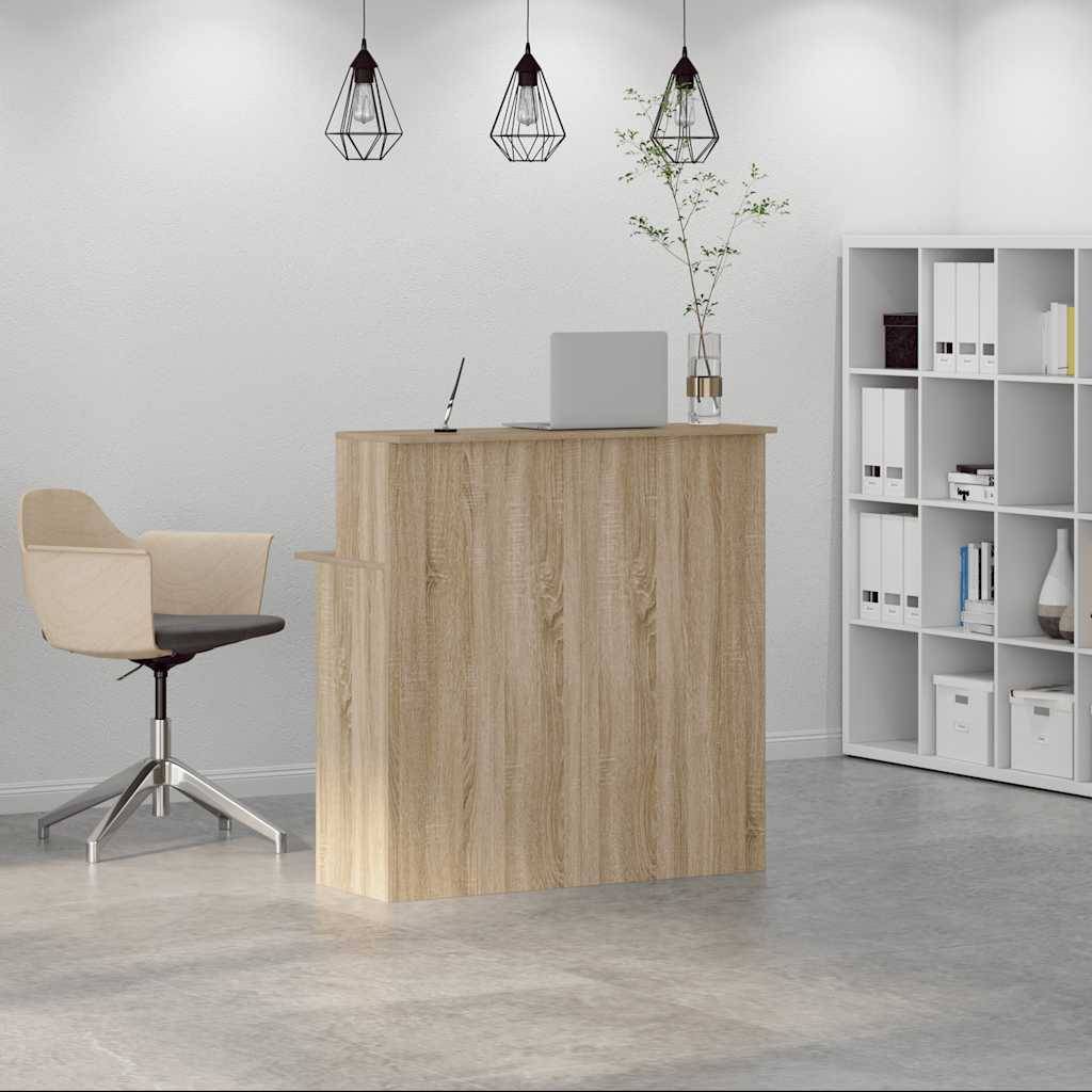 vidaXL Empfangstheke Sonoma-Eiche 100x50x103,5 cm Holzwerkstoff