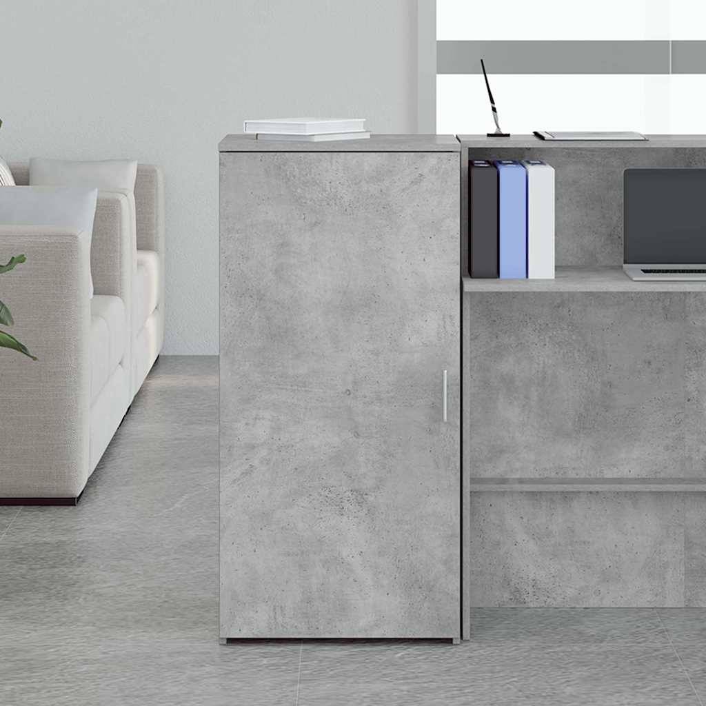 vidaXL Lagerschrank Betongrau 50x45x103,5 cm Holzwerkstoff