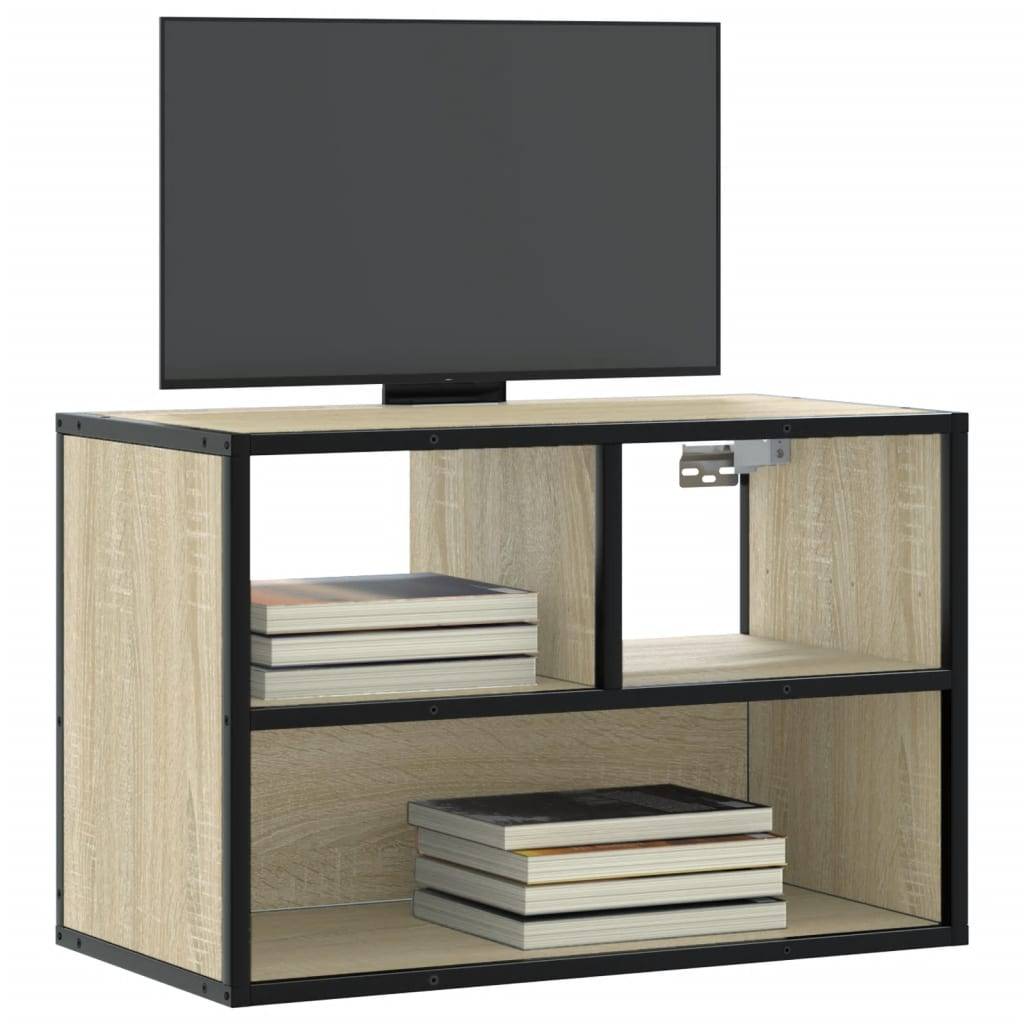 vidaXL TV-Schrank Sonoma-Eiche 60x31x39,5 cm Holzwerkstoff und Metall