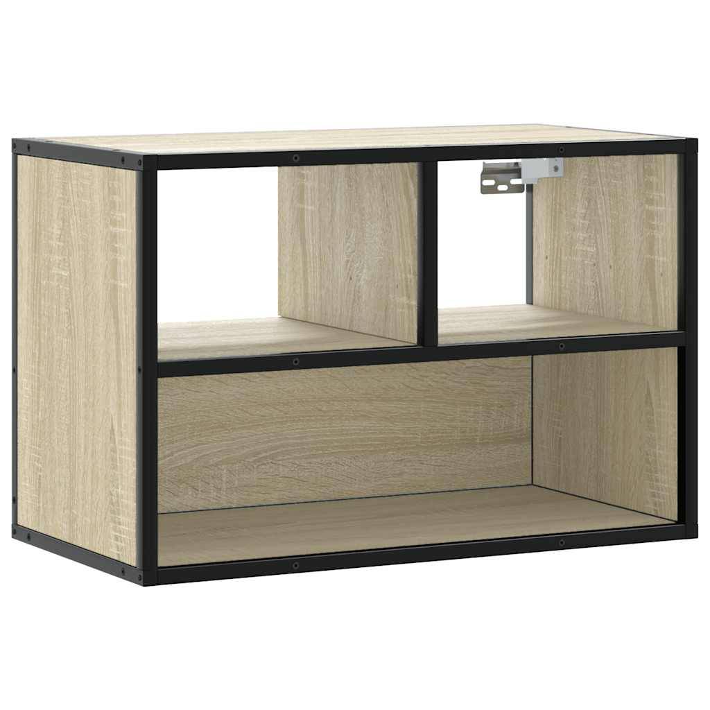 vidaXL TV-Schrank Sonoma-Eiche 60x31x39,5 cm Holzwerkstoff und Metall