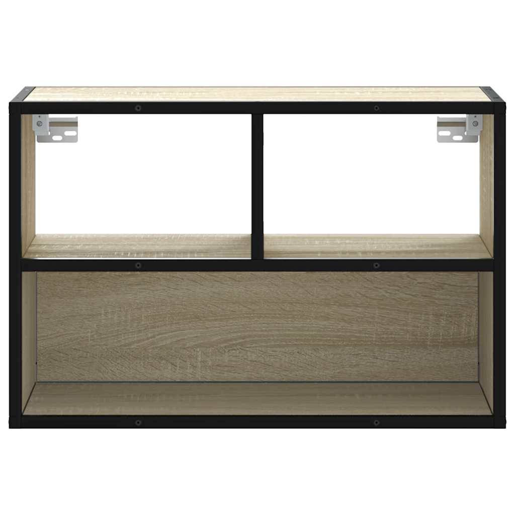vidaXL TV-Schrank Sonoma-Eiche 60x31x39,5 cm Holzwerkstoff und Metall