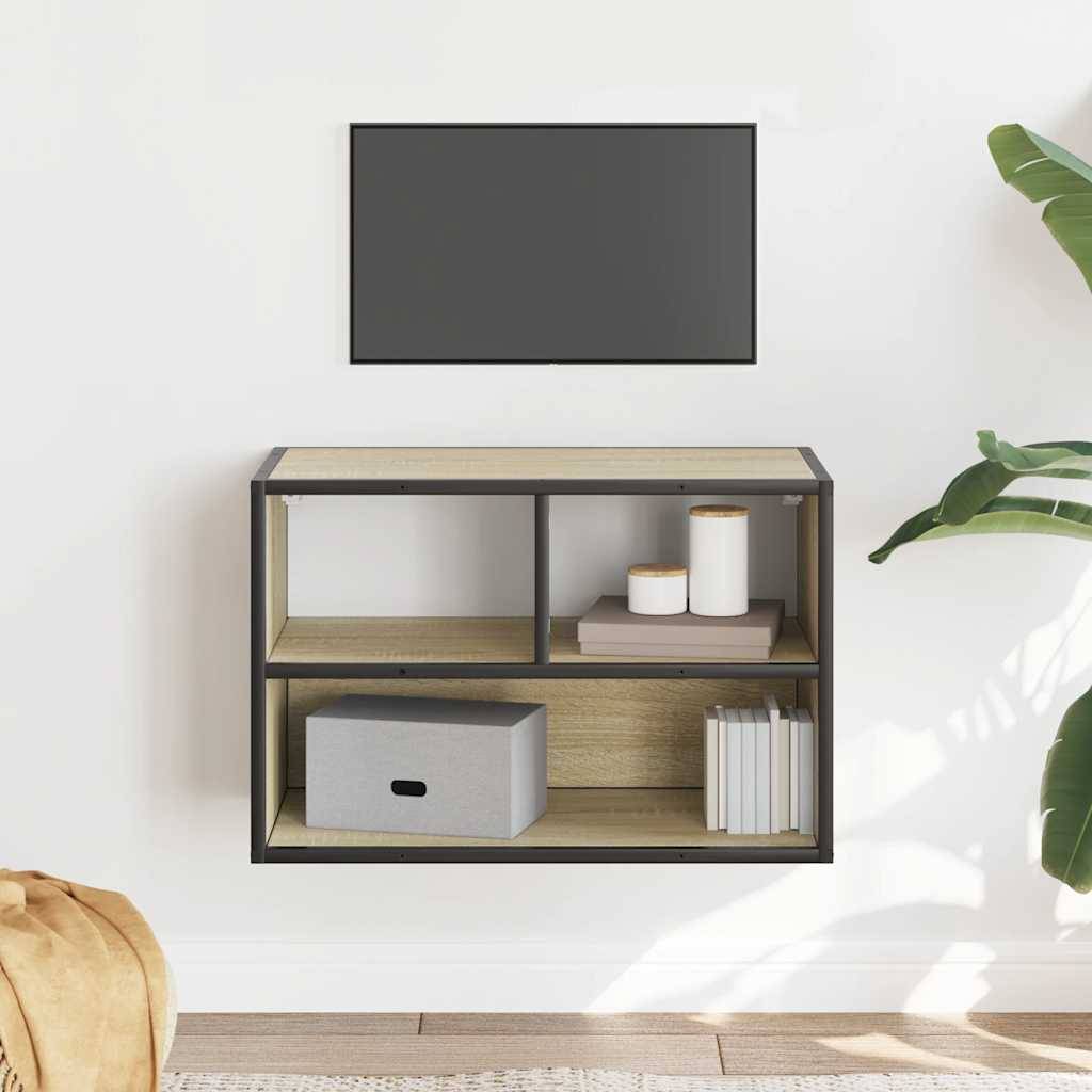vidaXL TV-Schrank Sonoma-Eiche 60x31x39,5 cm Holzwerkstoff und Metall