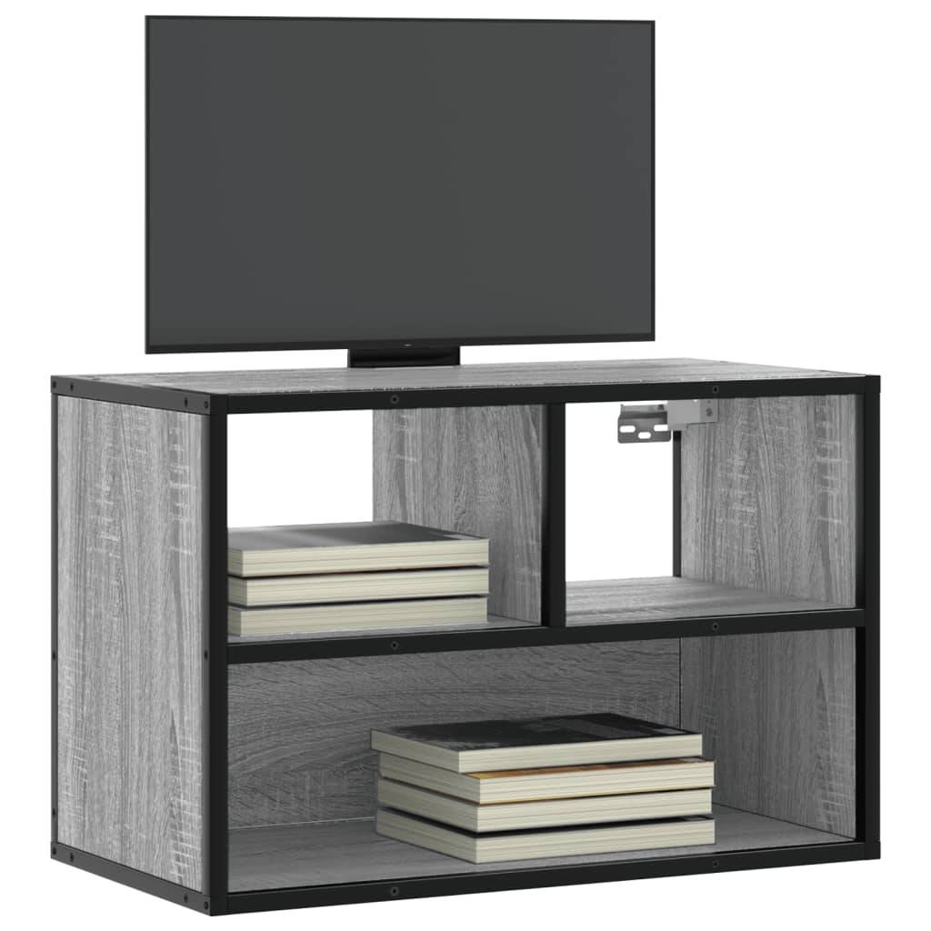 vidaXL TV-Schrank Grau Sonoma 60x31x39,5 cm Holzwerkstoff und Metall