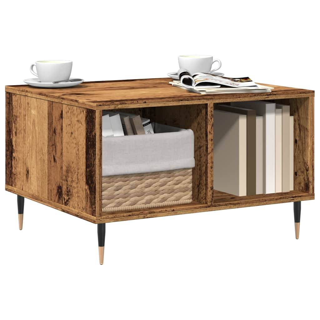 vidaXL Couchtisch Altholz-Optik 60x50x36,5 cm Holzwerkstoff