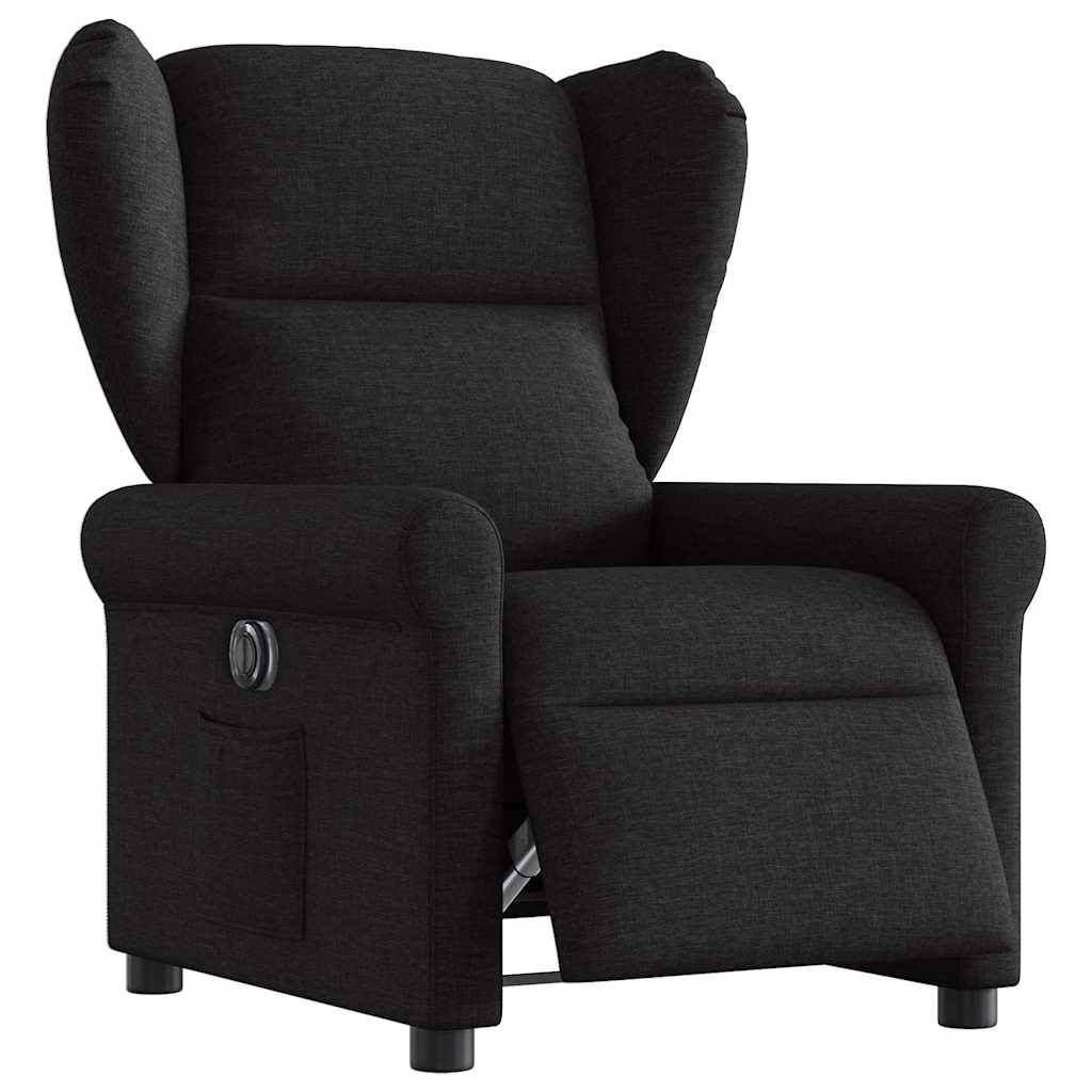 vidaXL Relaxsessel Elektrisch Schwarz Stoff