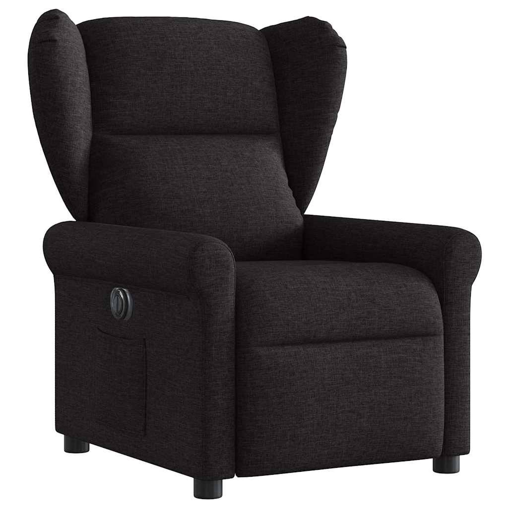 vidaXL Relaxsessel Elektrisch Schwarz Stoff
