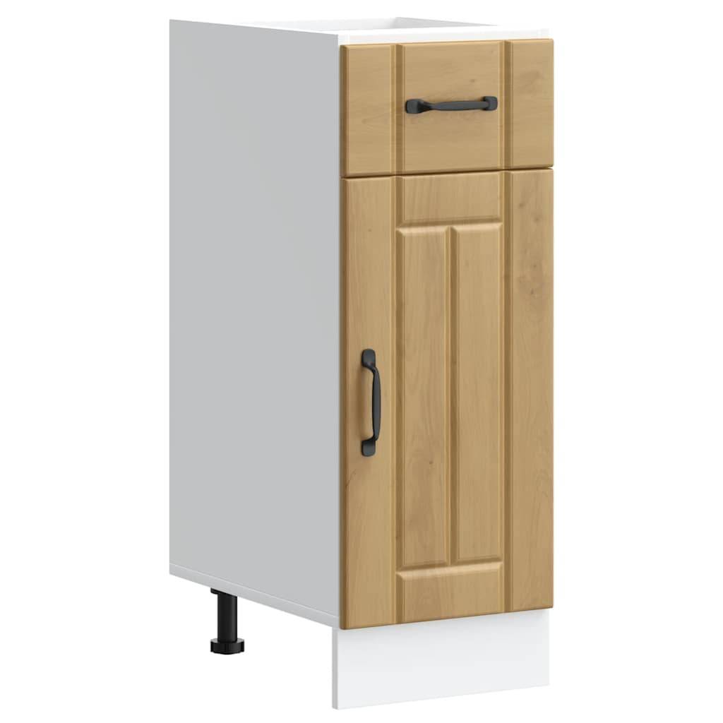 vidaXL Küchen-Unterschrank Lucca Artisan-Eiche Holzwerkstoff